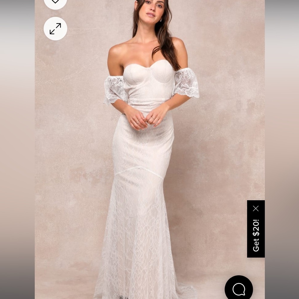 Lulus mermaid lace wedding dress